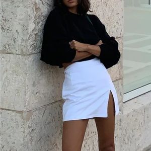 Lioness Lola mini skirt, XS, white